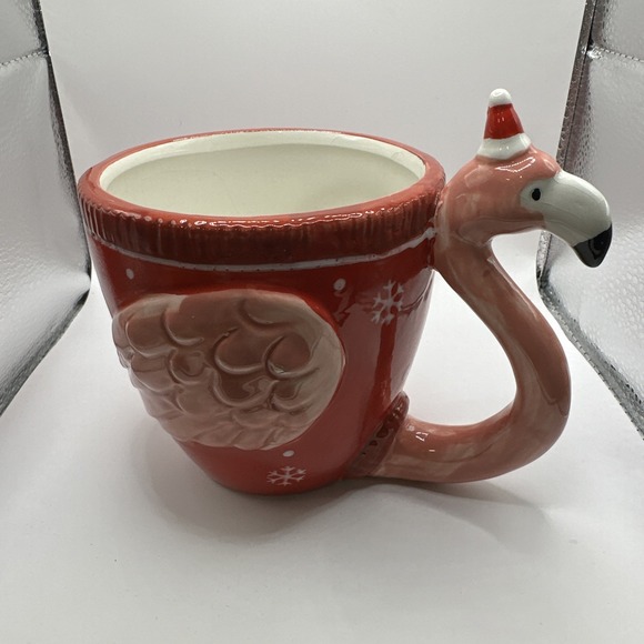 Christmas‎ Flamingo Coffee Mug - Picture 1 of 5